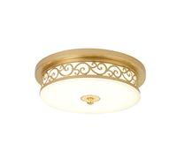 LED Rustic Ceiling Light Dimmable Living Room Hallway Country House Bedroom Vintage Deco Ceiling, Retro Round Glass Shade Chandelier for Bathroom Dining Room Kitchen