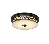 LED Rustic Ceiling Light Dimmable Living Room Hallway Country House Bedroom Vintage Deco Ceiling, Retro Round Glass Shade Chandelier for Bathroom Dining Room Kitchen