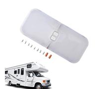 LED RV Ceiling Lamp - Dimmable Interior Lighting | 12-30V Triple Color Temperature Fixture for Motorhome Trailer Van Bus Vehicle, Energy Efficient Roof Mount Light Trips Vacation Touring Family