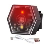 Led Safety Light- Waterproof Night Running Lights | Double-Mode Adjustable, High Brightness Bike Rear Lamp, Adjustable 2 Settings, Wide Range of Application, Easily Installed, 9x2.5cm, 50g