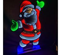 LED Santa Infinity 60 Cm Wooden Stand Christmas Decoration Table Decoration