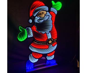 LED Santa Infinity 60 Cm Wooden Stand Christmas Decoration Table Decoration
