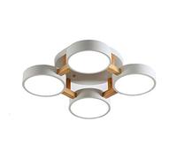 LED Scandinavian Ceiling Lights,Living Room Lights, and Dining Room Lights,Study Lights,Creative Personality LED Bedroom Lights.-White Tricolor Light 50 * 50 * 13cm