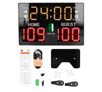 LED Scoreboard Electronic Scoreboard 11 Digits Scoreboard Basketball Scoreboard High Brightness Portable Desktop Score Keeper for Indoor Sports Games Training Yellow Red Green LED