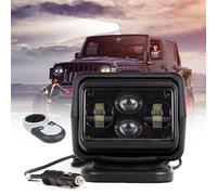 LED Search Light with 360° Rotation - Strong Magnetic, Remote Control Marine Navigation Light, Wireless Rotary Waterproof for Boats and Vehicles