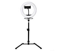 LED Selfie Light with Phone Clip for Video Calls - Rechargeable Fill Light 3 Modes Desktop Lamp