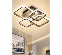 LED Semi Flush Ceiling Light in White The hot sale White