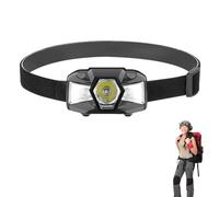LED Sensor Headlamp - Compact High Lumen Structure | Light Unit with Adjustable Radius from 0 to 90° from 5.5 cm | Provides Brilliant Illumination Hands Free for Hiking N
