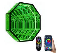 LED Sensory Night Light, Smart RGB Wall Lamp with App Control & Remote - Modern LED Neon Sign, RGB Colour Changing Wall Decor
