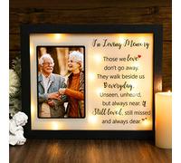 LED Shadow Box 4x6 - Memorial Picture Frame for Loss of Mother, Father, Loved One - Bereavement Gift