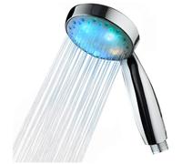 Led Shower Head 7 Color Changing Automatically Light Up Shower Head Polished Chrome (no hose)