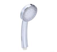LED Shower Head Luminous Light Up Auto 7 Color Changing Waterfall Effect ABS Material No for battery Required Fit Silver 20x8cm Bathroom Accessories