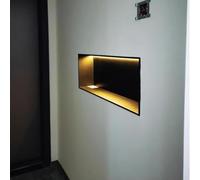 LED Shower Shelf - Waterproof Recessed Wall Organizer for Bathroom Storage, Ideal for Modern Spaces