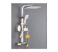 LED Shower tatic Mixer Set for Precise Temperature Control Perfect for Bathroom Modernization and Upgrade Stylish and Functional Bathroom Fixture