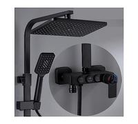 LED Shower tatic Mixer Set for Precise Temperature Control Perfect for Bathroom Modernization Stylish and Functional Enhance Your Shower Experience