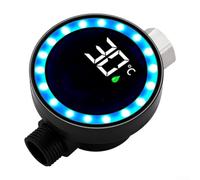 LED Shower Thermometer For Monitoring Water Temperature With Large HD Display, Waterproof Build, And Water Powered Operation For Safe Bathing Conditions