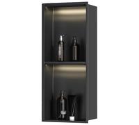 LED Shower Wall Niche with High Load Bearing Shelf, Easy No Tile Installation for Bathrooms & Kitchens, Stylish Storage Solution for Modern Spaces