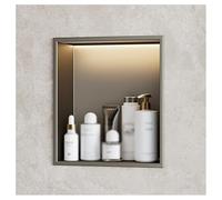 LED Shower with Waterproof Storage Shelf, Stylish Built-in Bathroom nizer for Convenient Space-Saving and Modern Decor