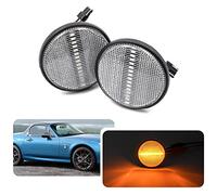 LED Side Indicator Turn Signal Lights for M.azda MX-5 MK1 MK2 MK3 NA NB NC 1990-2015 Front Amber Led Side Repeater Marker Lamps LH RH Clear Lens
