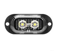 LED Side Marker Lights 12V 24V Truck Trailer Lorry Van for caravan Boat IP65 Waterproof Red Yellow White Clearance Position Lamp(Black white)