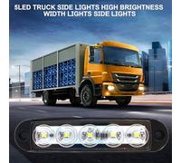 LED Side Marker Lights - Front Rear LED Side Marker Lights - Caravan Sealed Indicators, Clearance Lamp Turn Signal, Stop Running Light, Highlights For Trucks, Trailer