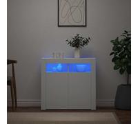 LED Sideboard 2 Door Buffet Storage Cupboard Display Cabinet TV Unit Stand