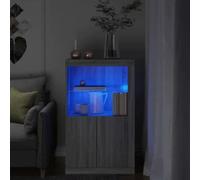 LED Sideboard Cabinet Home Side Storage Cupboard Buffet LED Lights Unit