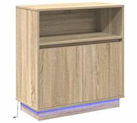 LED Sideboard with LED Strip Lights Engineered Wood Storage Home Modern vidaXL