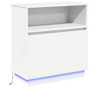 LED Sideboard with LED Strip Lights Engineered Wood Storage Home Modern vidaXL