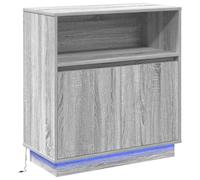 LED Sideboard with LED Strip Lights with Door Engineered Wood Storage vidaXL