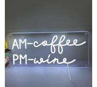 LED Sign Coffee Bar Neon Signs Café Led Lights Wine Wall Decorative Night Lamps Party Decoration Light USB Brightness Adjustable