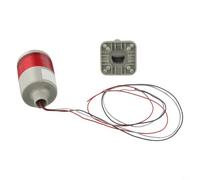 LED Signal Tower Stack Light 220V AC 3-Layer IP54 Water Resistant with Buzzer Alarm Rotatable Base Continuous Flashing Indication for Factory CNC Machine Assembly Line(1-Level with Buzzer)
