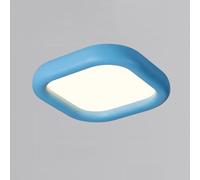 Led Simple Modern Cream Style Ceiling Light, Full Spectrum Blue Highly Explicit Eye Lamp, Bedroom Lamp, Living Room Lamps and Fixtures,Cream,50Cm/Blue/35Cm