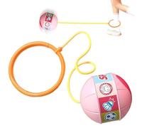 LED Skip Ball Toy, Light Up Ankle Swing Ball, Fitness Jump Ring Game, Adjustable Skipping Cube Rope, Perfect for Playground, Garden, Party, School, Yard, and Home Use