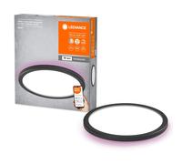 LEDVANCE Smart+ ORBIS WiFi Panel Light, Black, 19W, 1790lm, 235mm, Adjustable White Light (2700K-6500K), Frame with RGB Color Light, dimmable, app controllable, Compatible with Amazon, Google, etc.