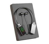 LED Smart Digital Display hanging BT V5.4 Fashion Earphones Karaoke In-ear Reduction Long Earphon Noise Battery Sports Life Headset loop singing,earphones with waterproof heavy Earphones wh