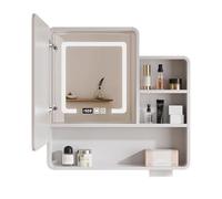 LED Smart Medicine Cabinet with Defogging Mirror Modern Bathroom Storage HighDefinition Silver Mirror for Kitchens Living Rooms & Hallways (B 60x14x80cm)