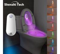 LED Smart Motion Sensor Night Light, Toilet Seat Lights, USB rechargeable 8Color Lamp for Summer Corridor WC Camping Home Decor