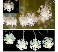Led Snowflake Light Chain 4m Christmas Decoration Winter Window Lighting