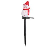 LED Snowman Solar Garden Light, Energy Saving Waterproof Snowman Christmas Outdoor Decoration, Intelligent Light Control with Waterproof Switch, Suitable for Garden, Courtyard