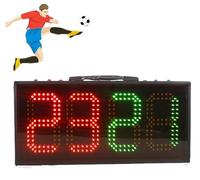 LED Soccer Premier Substitution Board - Electronic Double Sided Football Referee Substitution Score - Single Sided Subs Board