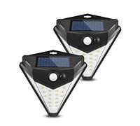 LED Solar Fence Light Outdoor Super Bright Garden Solar Wall Light Human Body Sensor Light Outdoor Waterproof Street Light(38 LED,4 Pack)(38led 1 pack)