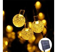 LED Solar Garden Lights, 20 String Lights Solar Powered 5 Metres, 8 Modes Fairy Lights, Globe String Lights Waterproof, Decorative Lighting for Party Wedding
