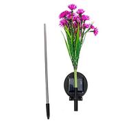 Led Solar Ground Inserted Lamp Creative Chrysanthemum Decorative Light for Garden Patio Lawn and Unique Outdoor Solar Flower Light for Pathways Walkways and Outdoor Spaces
