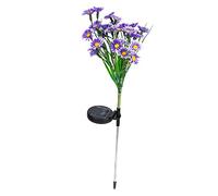 Led Solar Ground Inserted Lamp Creative Chrysanthemum Decorative Light for Garden Patio Lawn and Unique Outdoor Solar Flower Light for Pathways Walkways and Outdoor Spaces