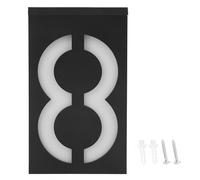 LED Solar House Number Light Illuminated Outdoor Plaques Wall Art Address Plate for House Hotel Store Yard Street Garage Gate(Digital 8)