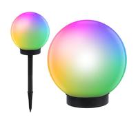 Green Blue Solar LED Light Freestanding Lamp Ball Round White Multicolor (Multicolor 1 pcs - 25cm)