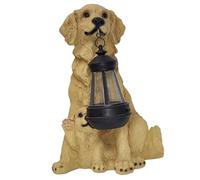 LED Solar Lamp Labrador Retriever with Puppies 29 x 26 cm Including Battery Garden Lamp Dog Lantern Solar Lantern Lamp