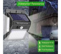 LED Solar Light Motion Sensor Wall Lights 100pcs Beads IP65 Solar Powered Energy Saving Night Lights Garden Yard Path Fence Patio Driveway