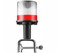 Led Solar Marine Navigation Lights, Solar Charging Ip65 Waterproof, High Brightness Led Marine Signal Lights, Light-controlled Automatic Lighting Navigation Lights (Red)